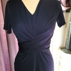 Navy blue Faux wrap top- nwt